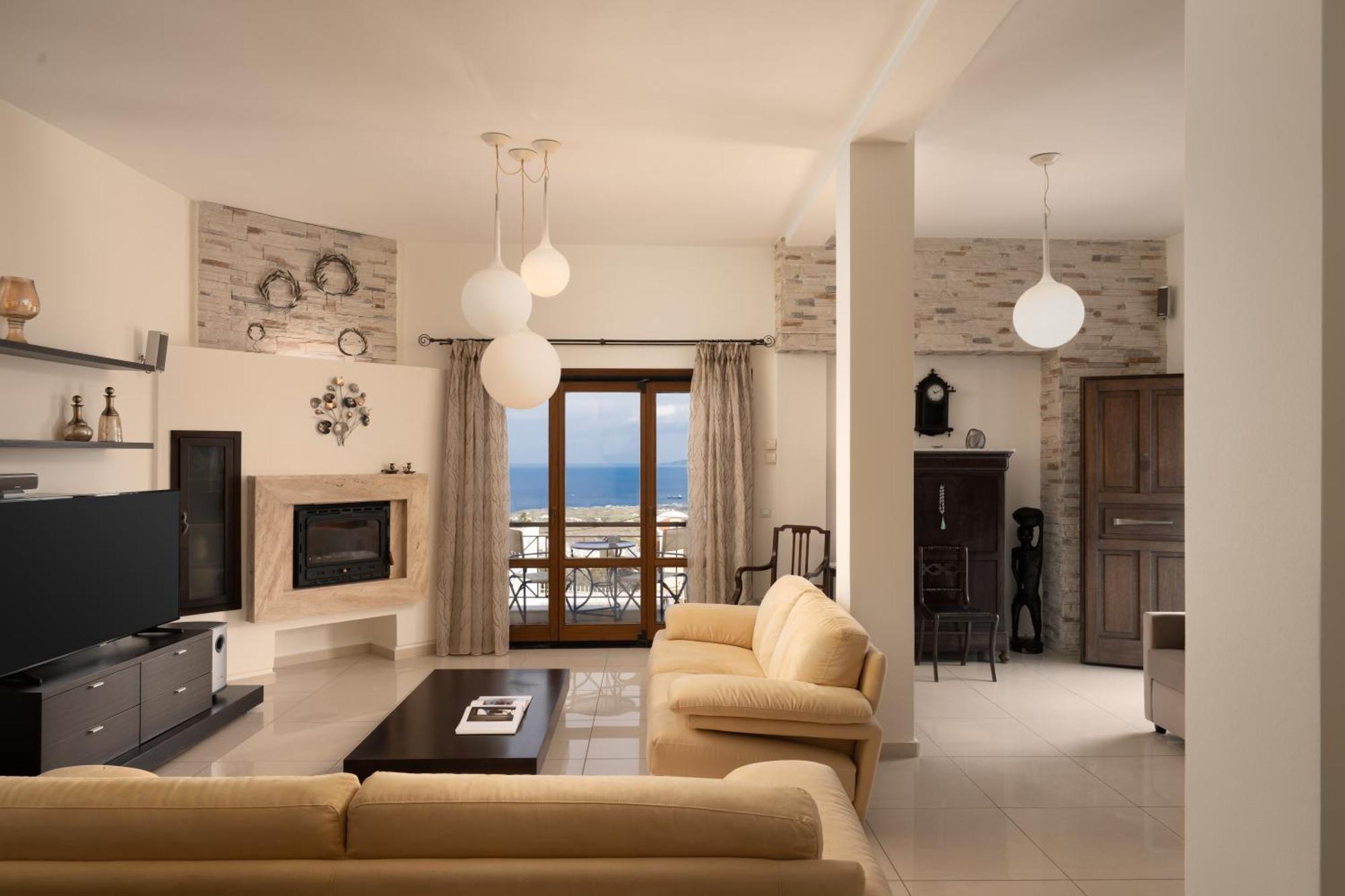 Central Seaview Heven Apartment In Fira  Dış mekan fotoğraf