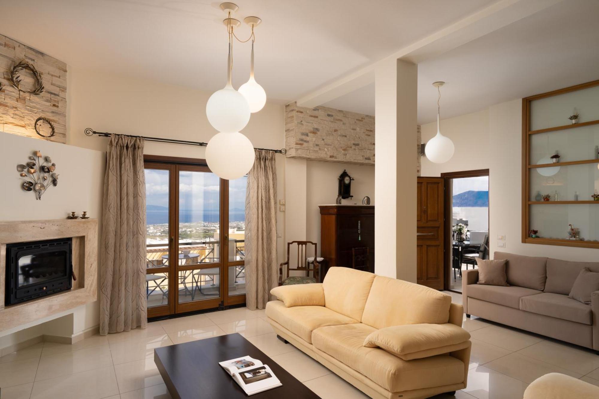 Central Seaview Heven Apartment In Fira  Dış mekan fotoğraf